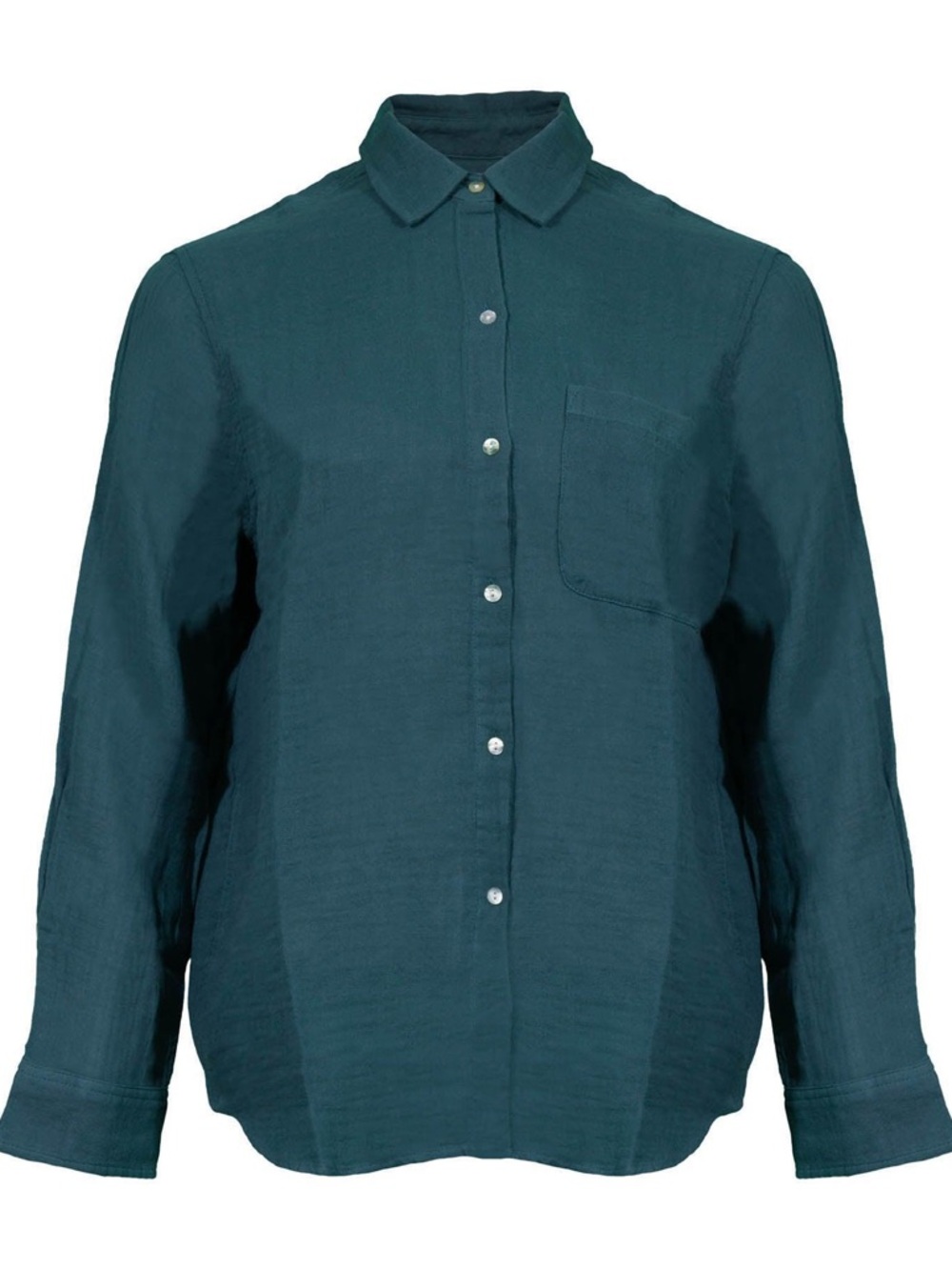 Revolve Rails Ellis Textured Organic Cotton Gauze Button Down Blouse.